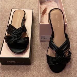 BCBG generation sandals size 7.5 black